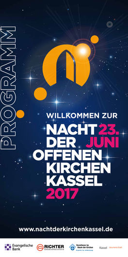 Titelseite Programmflyer Nacht der offenen Kirchen 2017